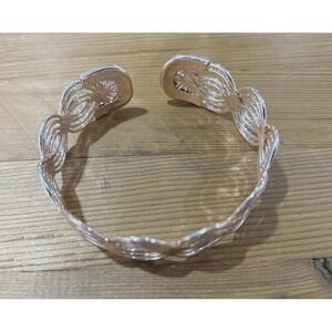 Plunder Design Fashion Trendy Jewelry Bracelet Rose Gold Cuff Stamped Adjustable